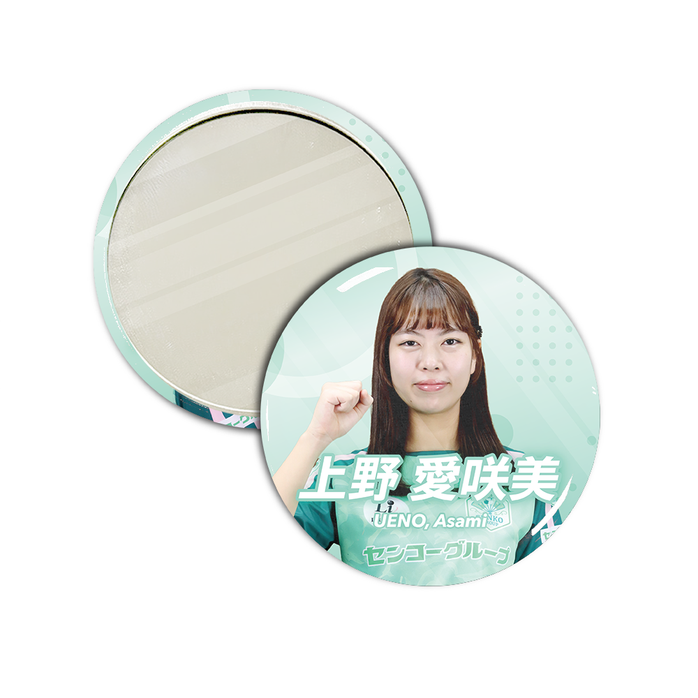 Li LEAGUE チーム センコーグループ 上野 愛咲美 女流名人 缶ミラー