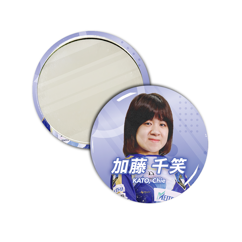 Li LEAGUE チーム 名古屋 加藤 千笑 四段 缶ミラー