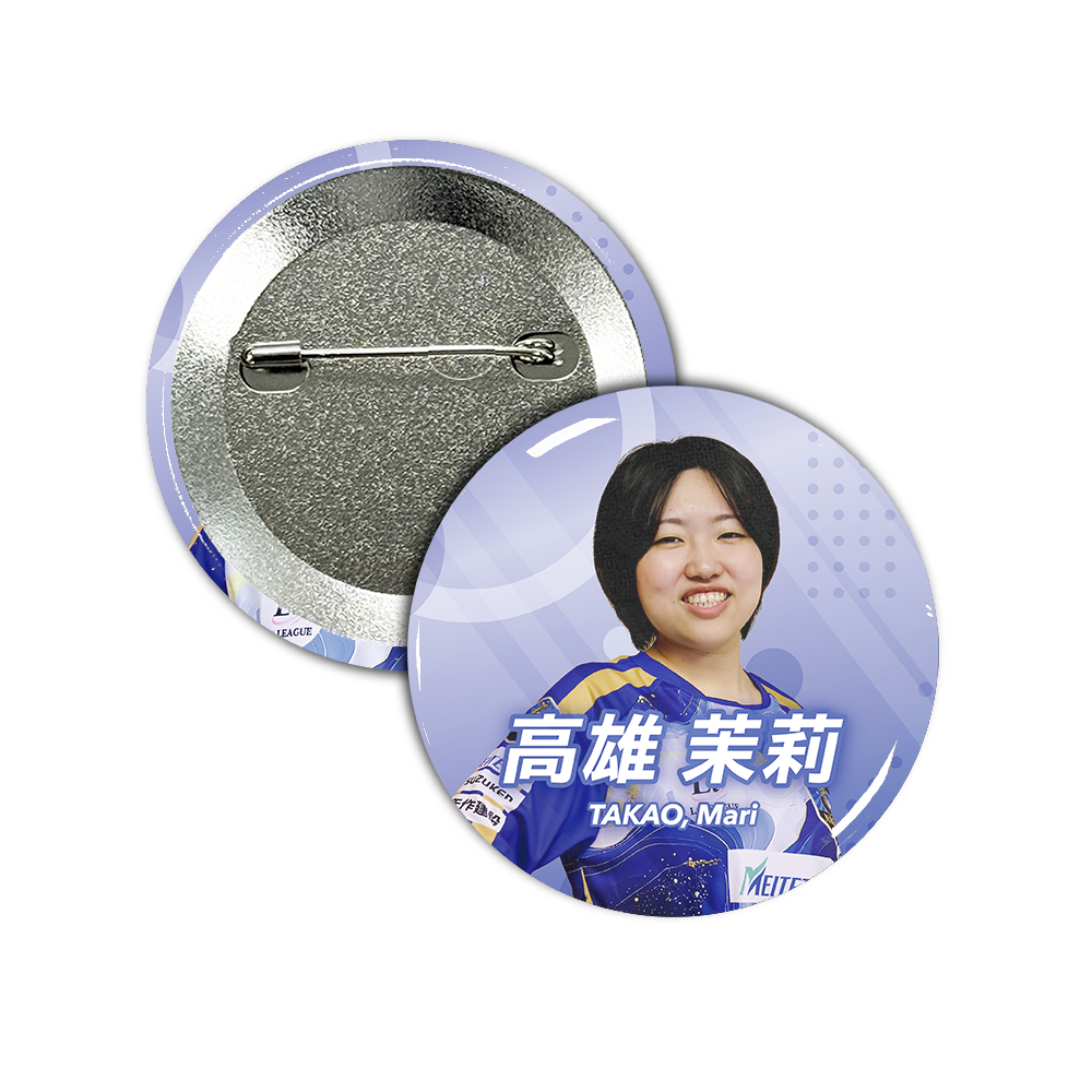 Li League チーム 名古屋 高雄 茉莉 二段 缶バッジ57mm