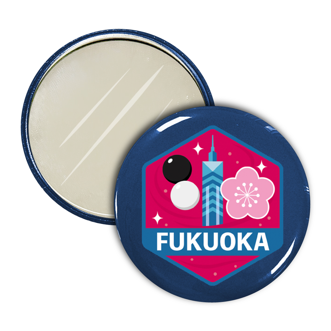 Li League チーム 福岡 エンブレム 缶ミラー