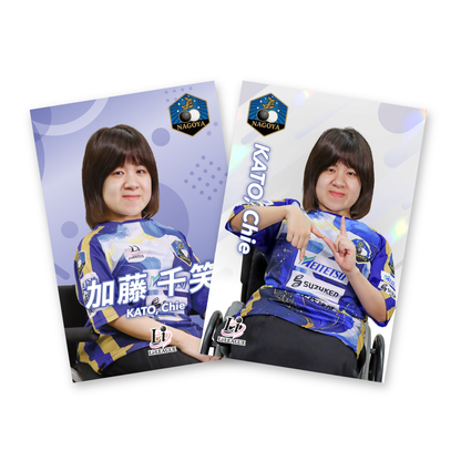 Li LEAGUE チーム 名古屋 加藤 千笑 四段 ポストカード（2枚セット）